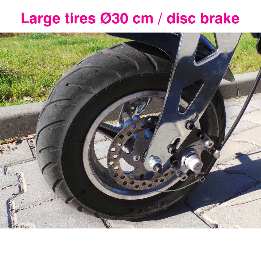 800W Sammenklappelig Elektrisk Løbehjul med Sæde og Mobilholder til Voksne