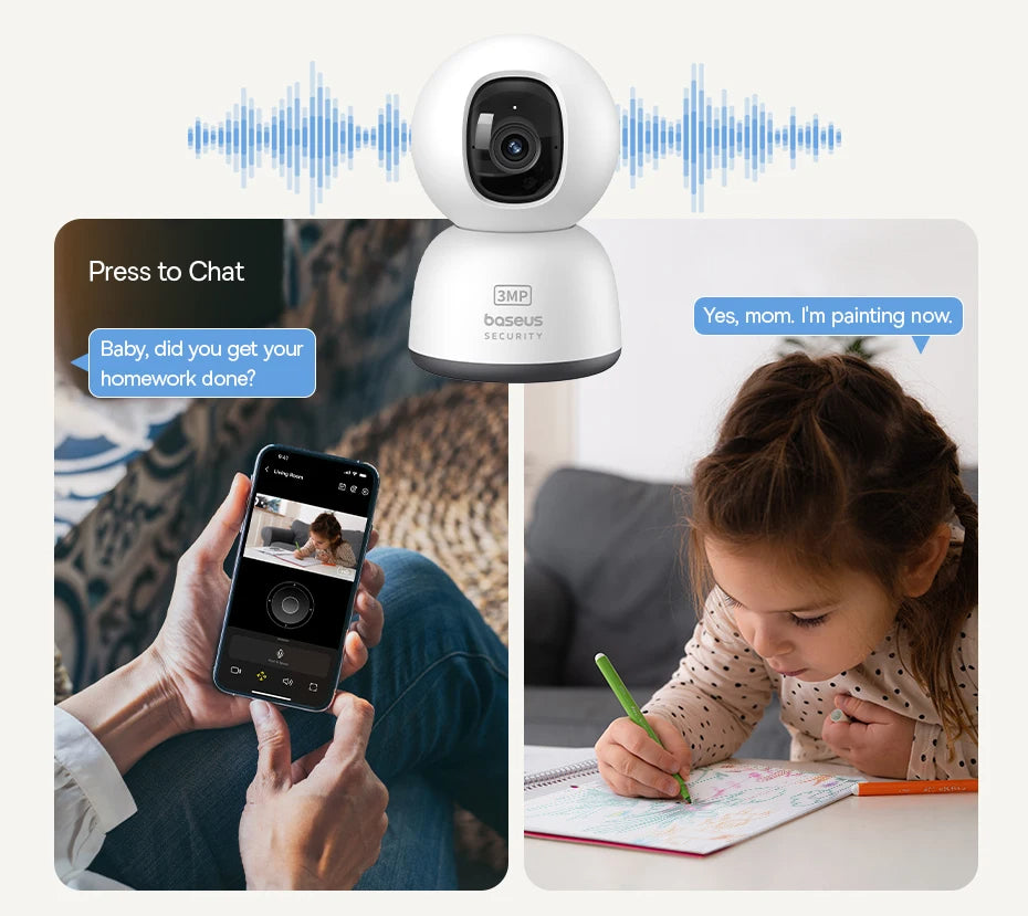 Smart WiFi Overvågningskamera til Hjemmet