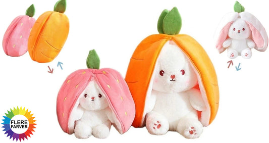 Gulerods- eller Jordbærpuder, der Bliver til Kaninplyslegetøj
