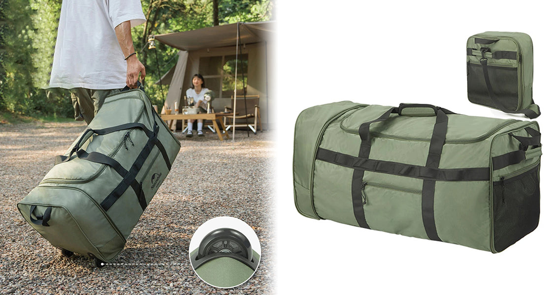 Sammenfoldelig Rejsetaske med Stor Kapacitet med Hjul – Perfekt til Transport, Camping osv.