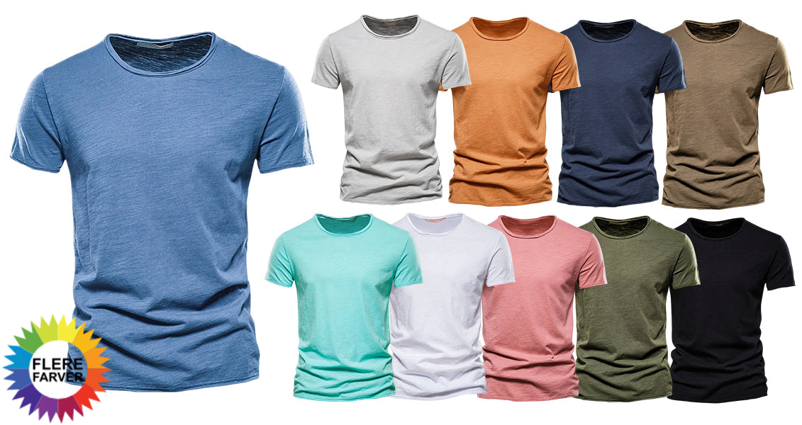 Blød og Let Herre T-Shirt til Sommer