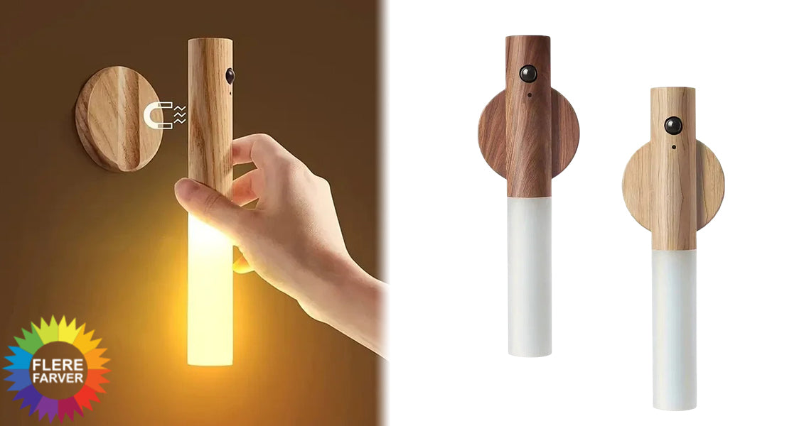 Genopladelig LED-Natlampe med Bevægelsessensor
