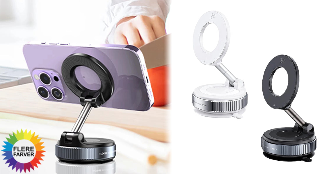 Magnetisk Mobilholder til Bil med Sugekop