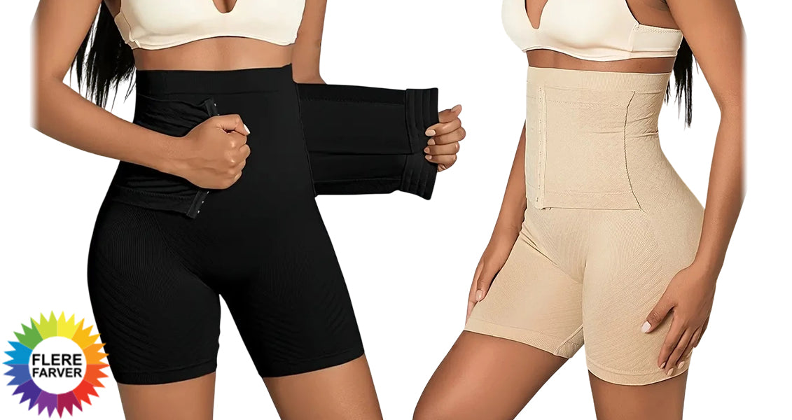Højtaljede Shapewear-Shorts med Balleløft