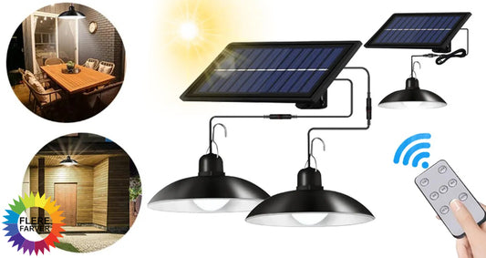 Solcelledrevet og Vandtæt Pendel LED-Lys