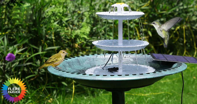 3 Lagdelt Solar Springvand