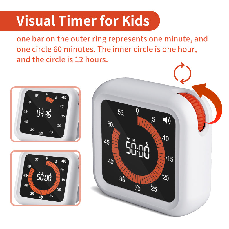 Smart Lydløs Visuel Timer