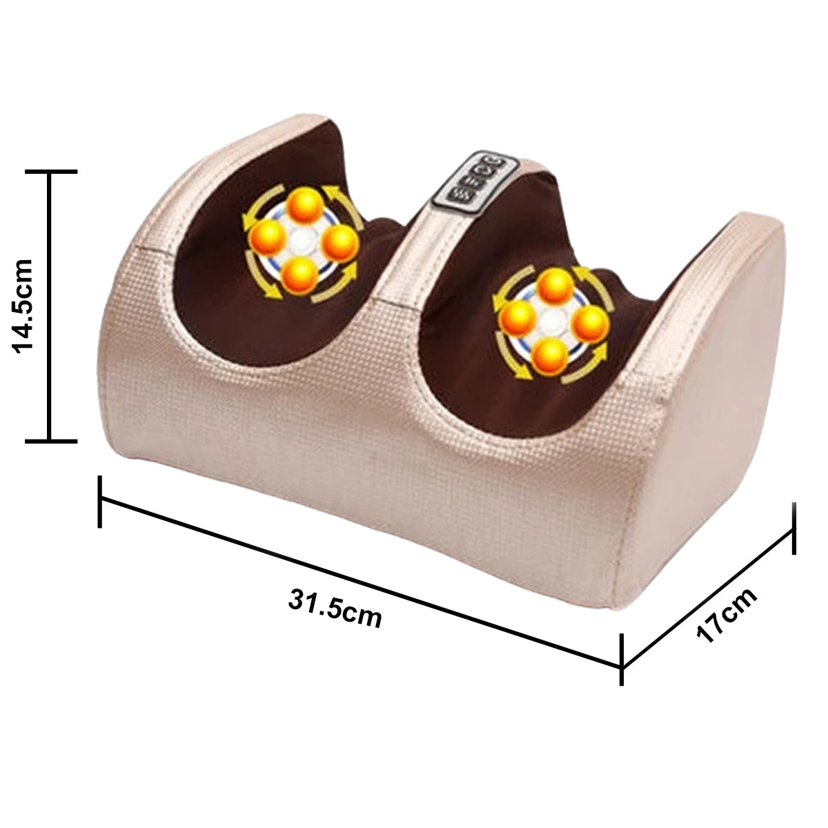 Elektrisk Fodmassageapparat med Varme