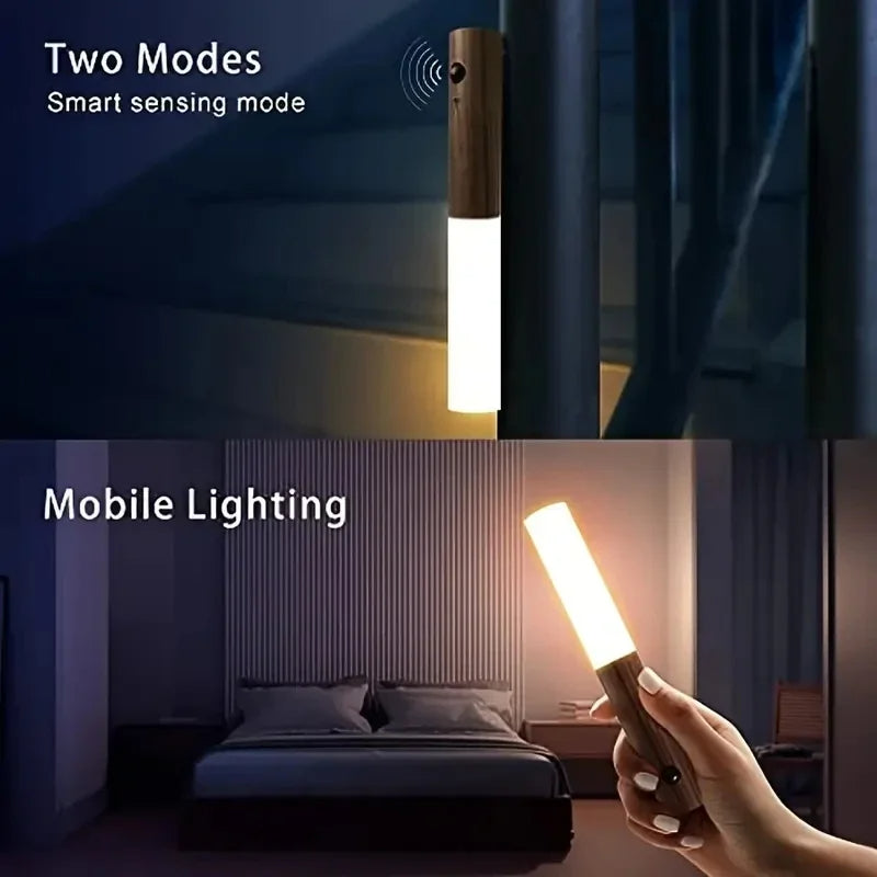Genopladelig LED-Natlampe med Bevægelsessensor
