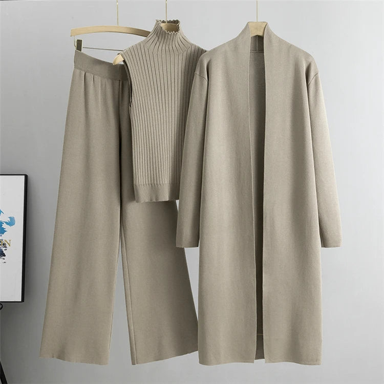 Dame 3-delt Cardigan Sæt