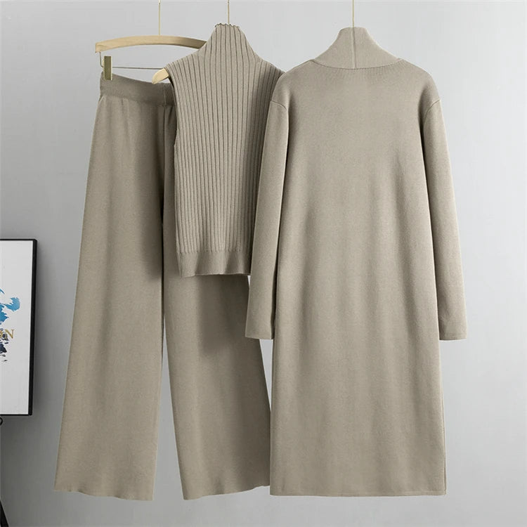 Dame 3-delt Cardigan Sæt