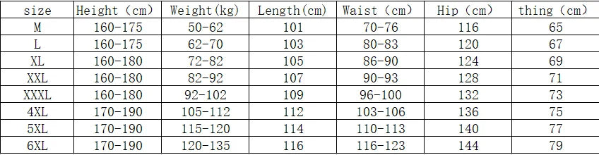 Herre Cargo Bukser i Store Størrelser (4XL-6XL)