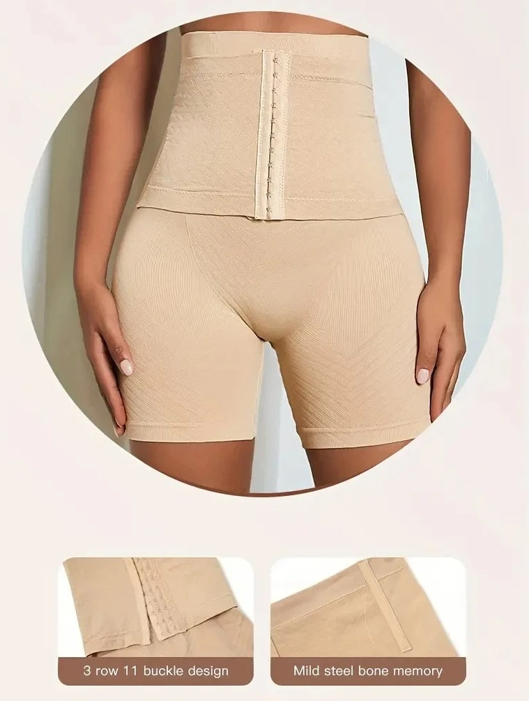 Højtaljede Shapewear-Shorts med Balleløft
