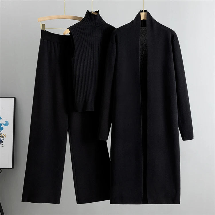 Dame 3-delt Cardigan Sæt
