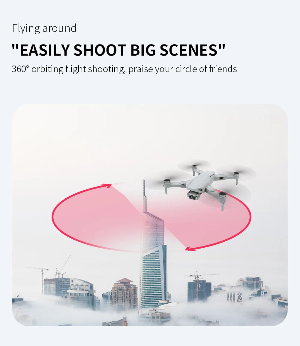 GPS 4K Drone med Dobbelt HD-Kamera