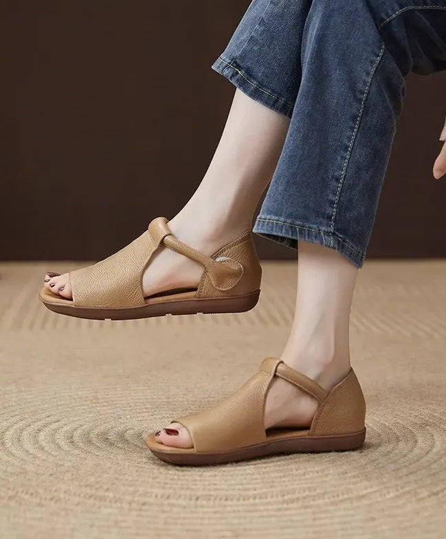 Flade Sandaler med Åben Tå til Kvinder