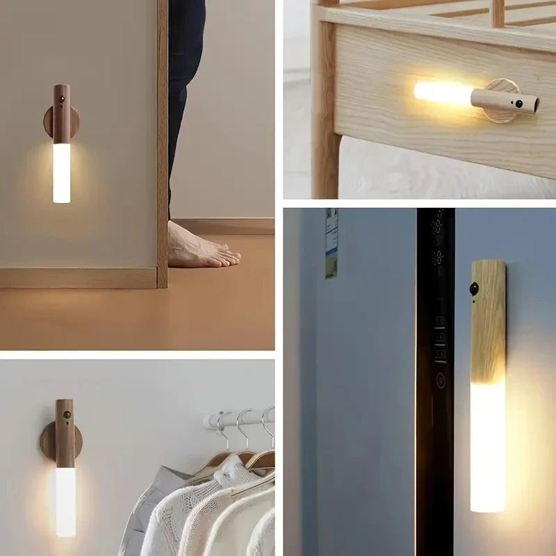 Genopladelig LED-Natlampe med Bevægelsessensor