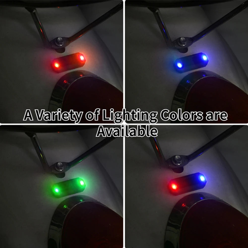 Mini LED Solcelle Advarselslys til Bil