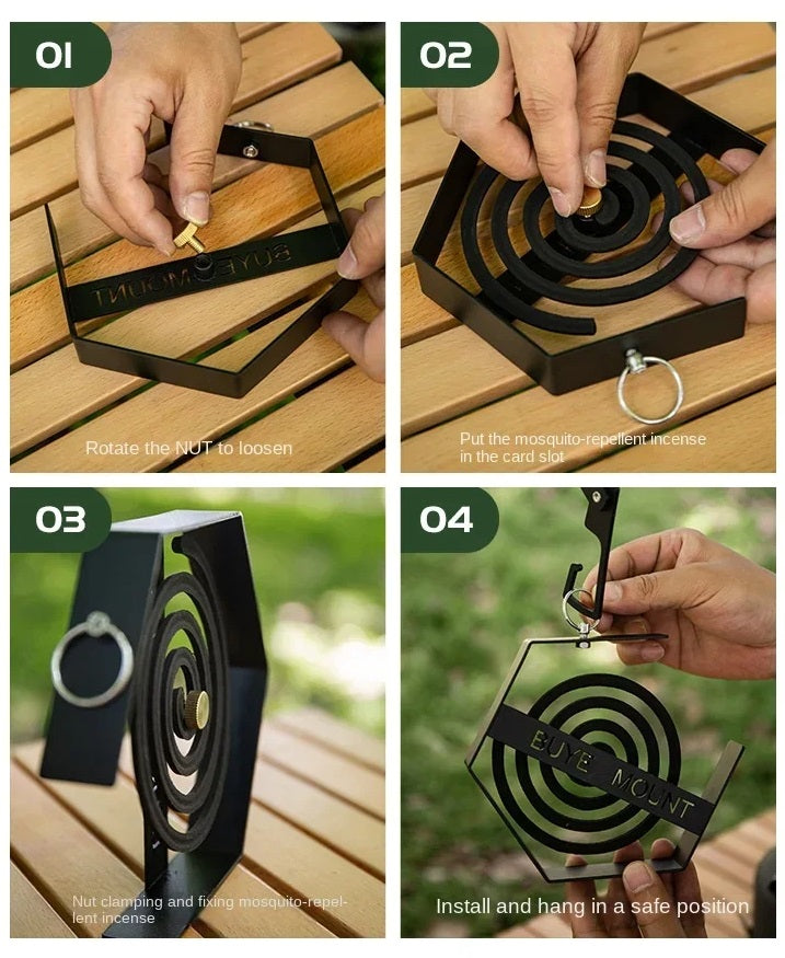 Hængende Udendørs Myggespiral Middel Holder