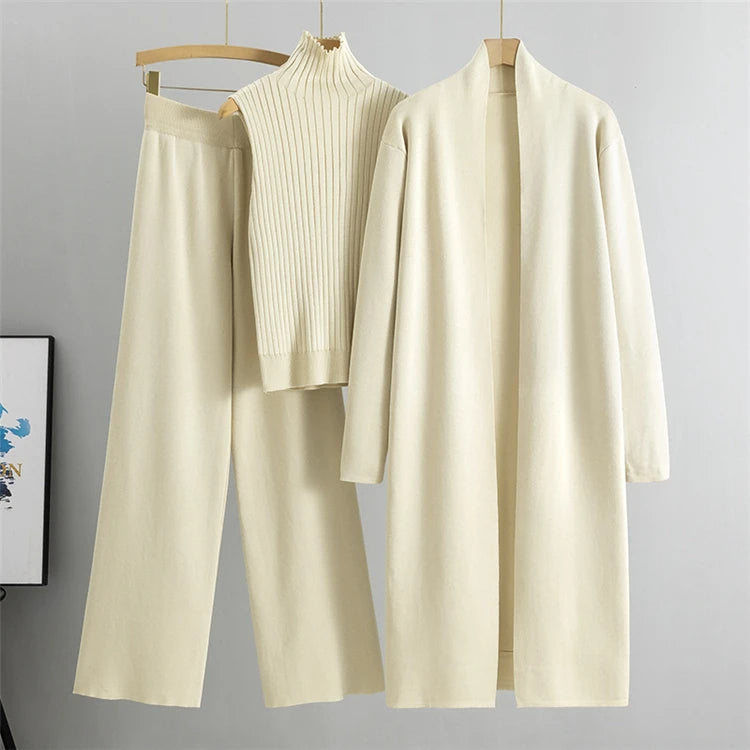 Dame 3-delt Cardigan Sæt