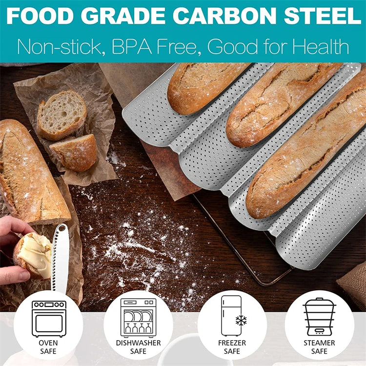 Slip-Let Baguette Bageform til Franskbrød