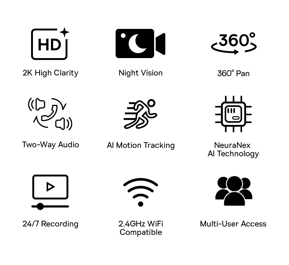 Smart WiFi Overvågningskamera til Hjemmet