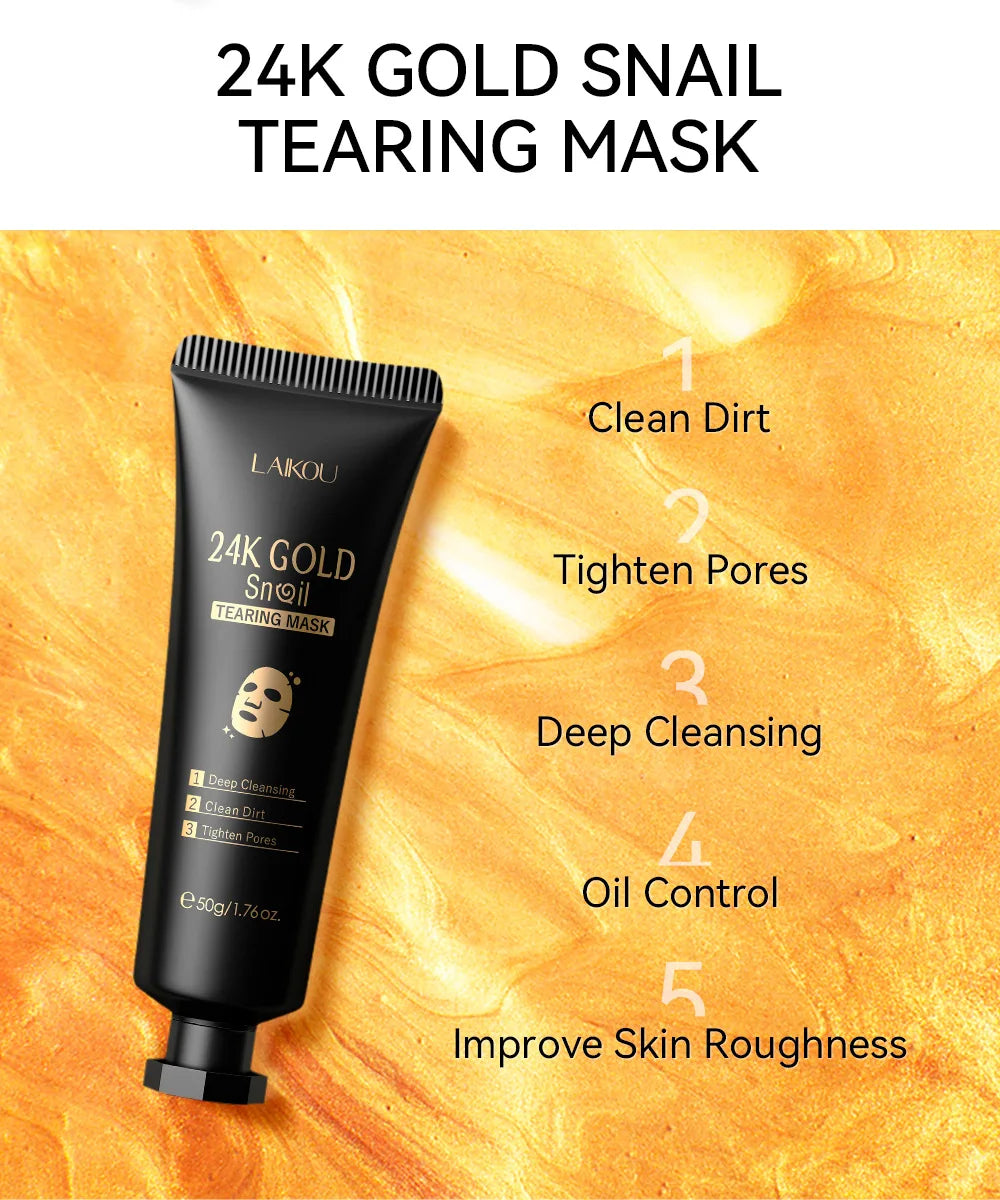 24K Guld eller Sakura Peel Off Ansigtsmaske