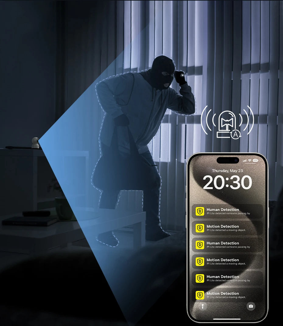 Smart WiFi Overvågningskamera til Hjemmet