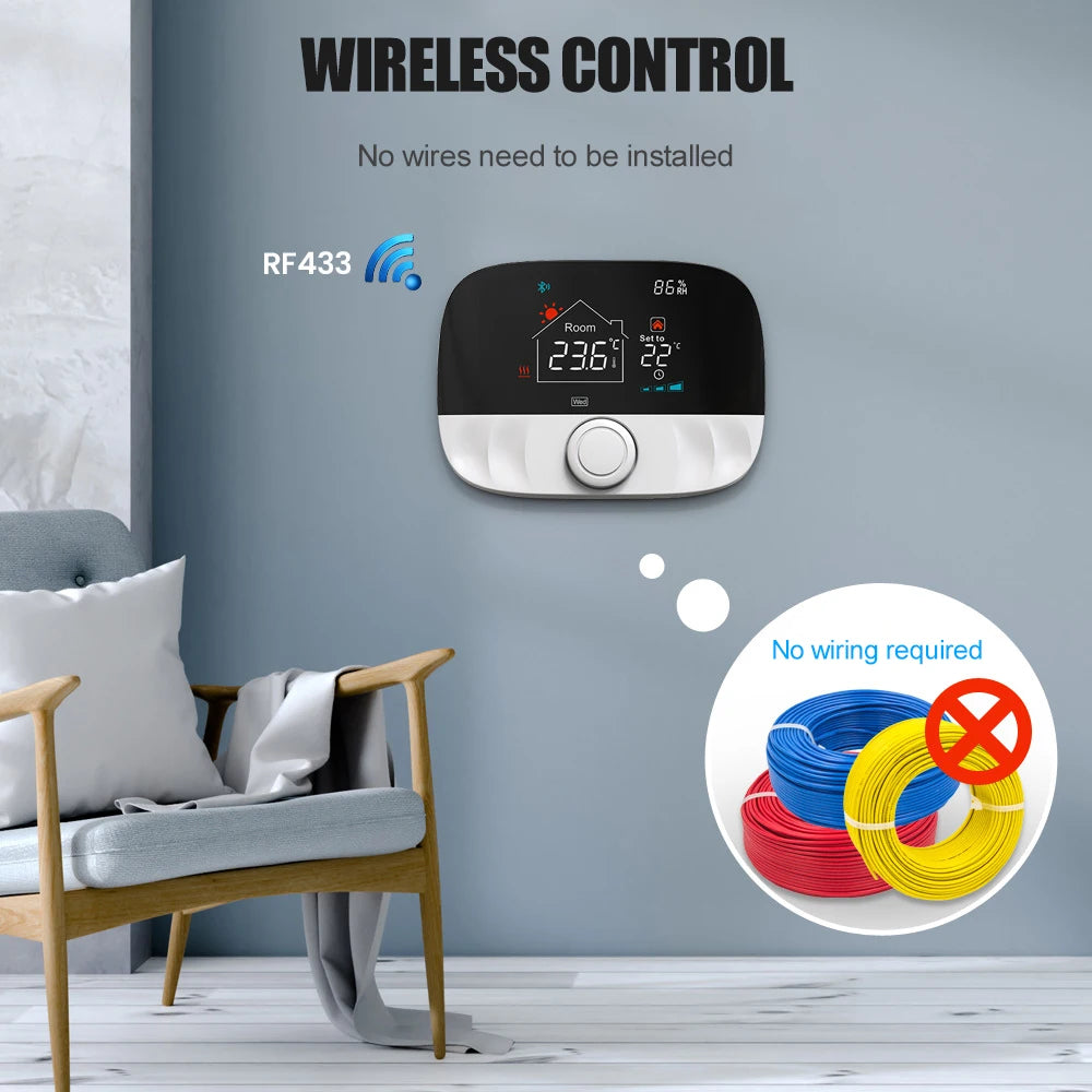 Trådløs Smart Termostat Gas Kedel Controller - Understøtter Alexa