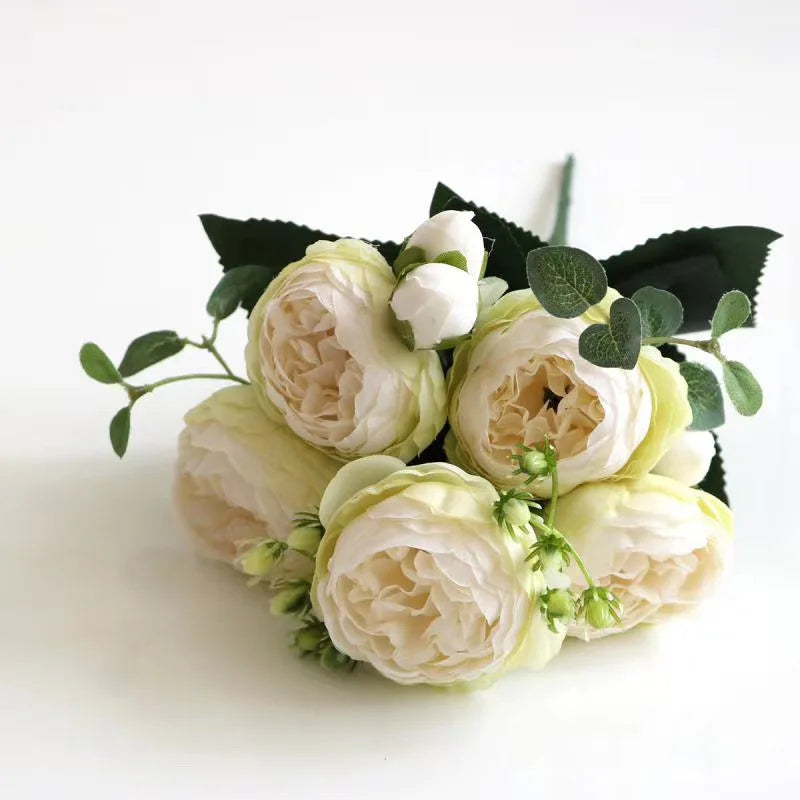 Kunstige Blomster Pæon Buket