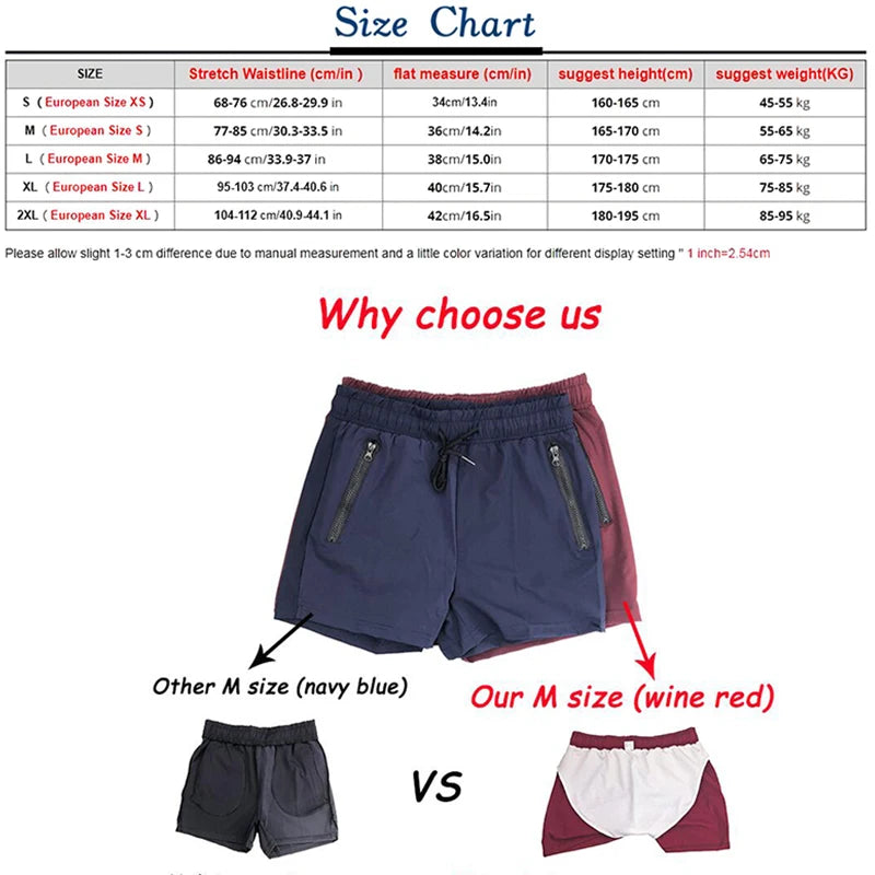 Svømmeshorts til Mænd med For og Lomme (XS-XL)