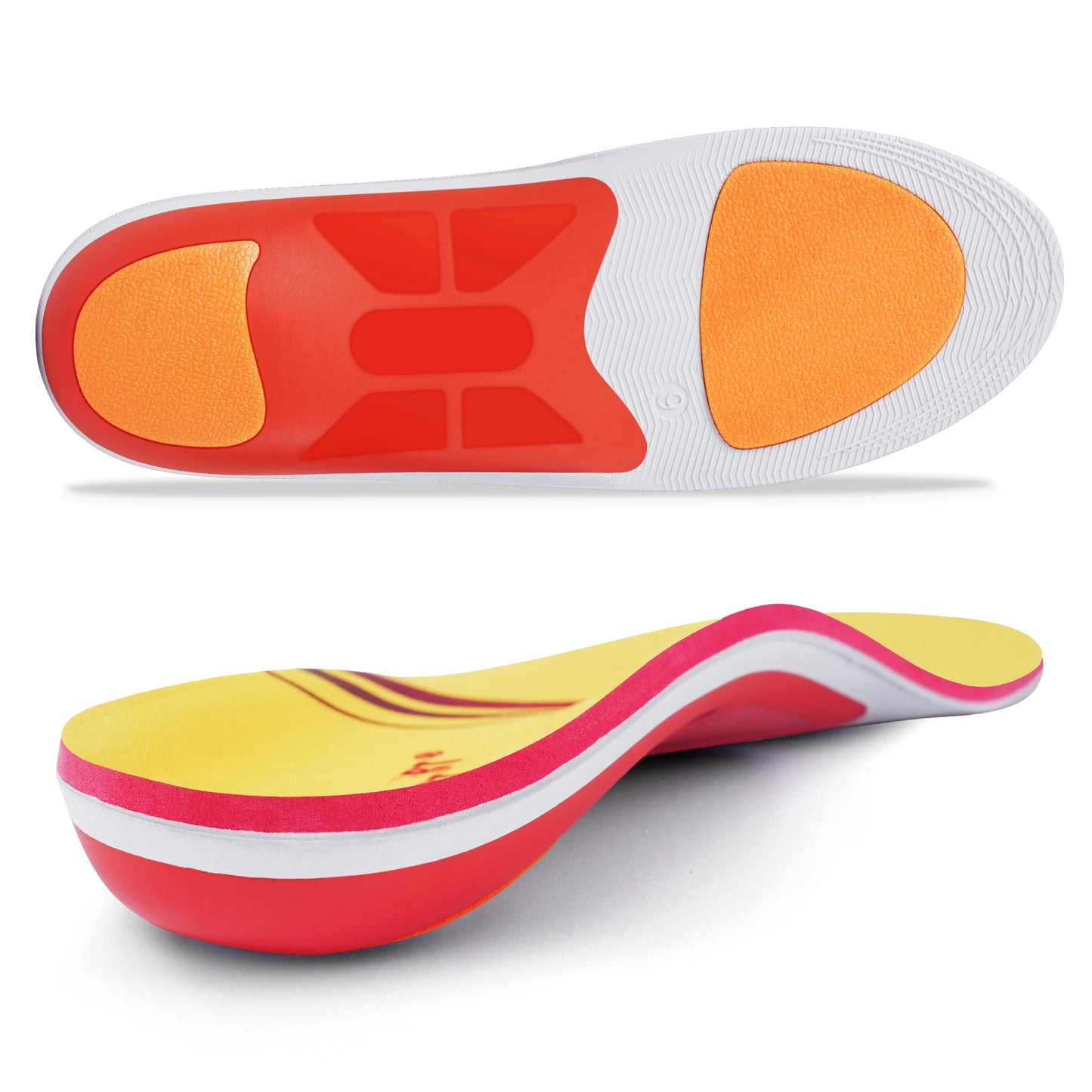 Ortopædiske Indlægssåler med Pladefodsstøtte mod Hælspore