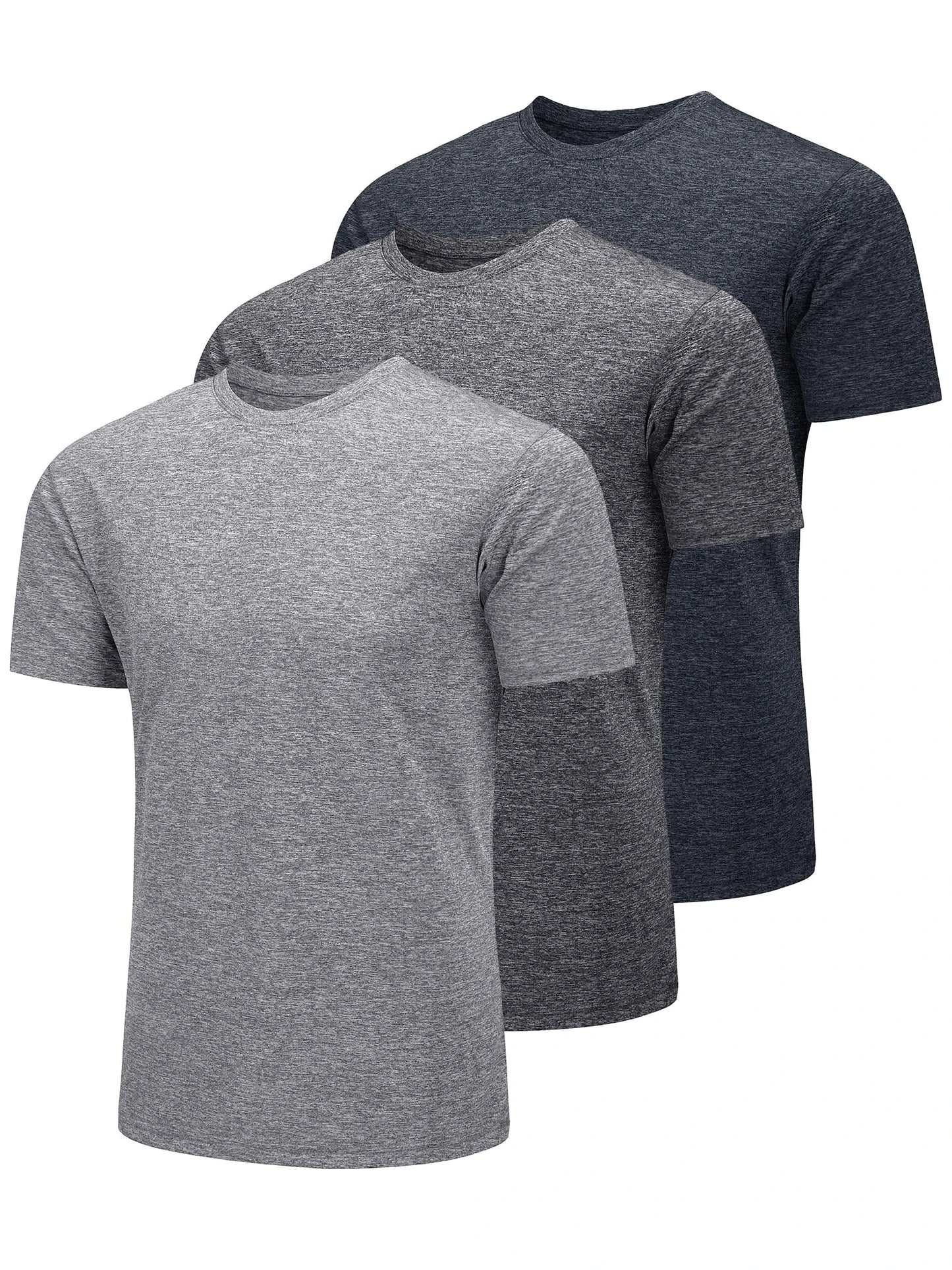 3-Pak Hurtigtørrende T-Shirt til Mænd