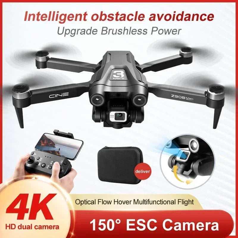 4K Drone med Obstacle Avoidance