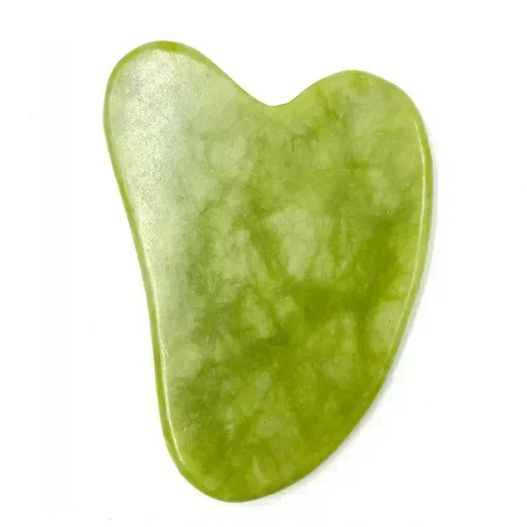 Premium Naturlig Jade Gua Sha-Rulle Til Ansigt Og Hals – Revitalisér, form og berolig din hud med en blid, kølende massage