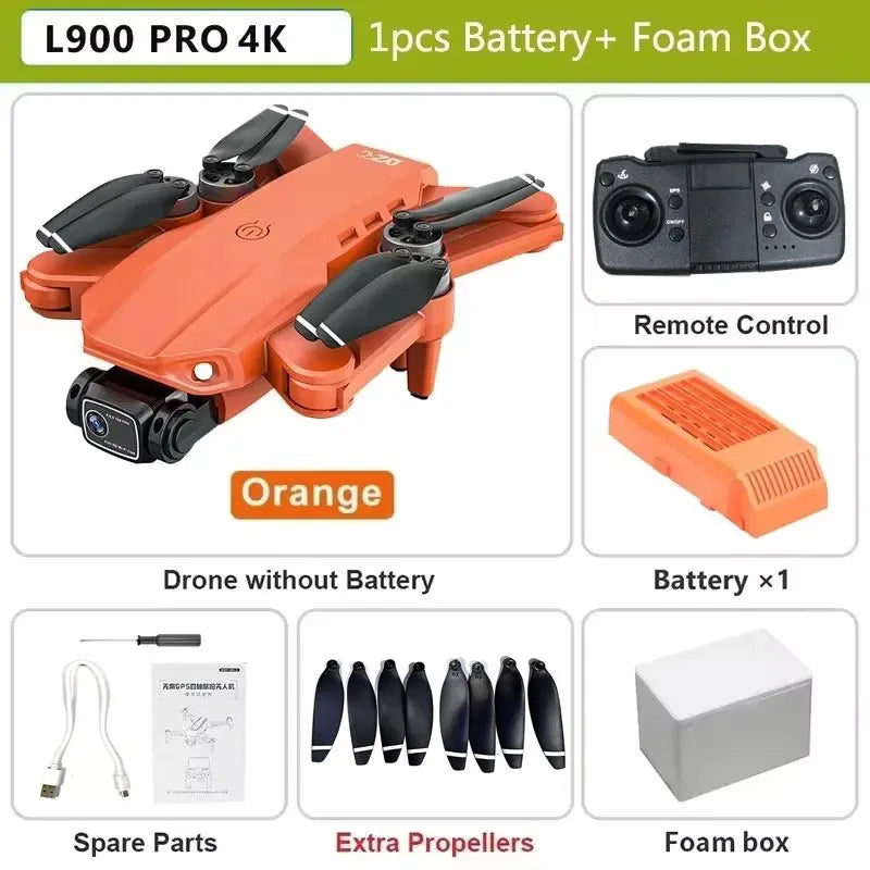 GPS 4K Drone med Dobbelt HD-Kamera