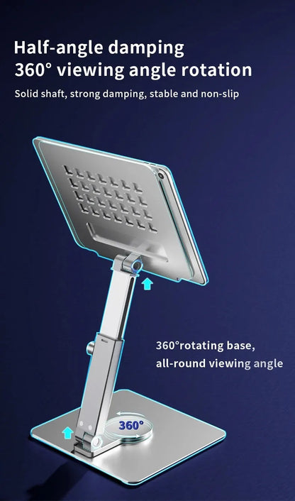 Justerbart Tabletstativ i Aluminium med 360° Rotation