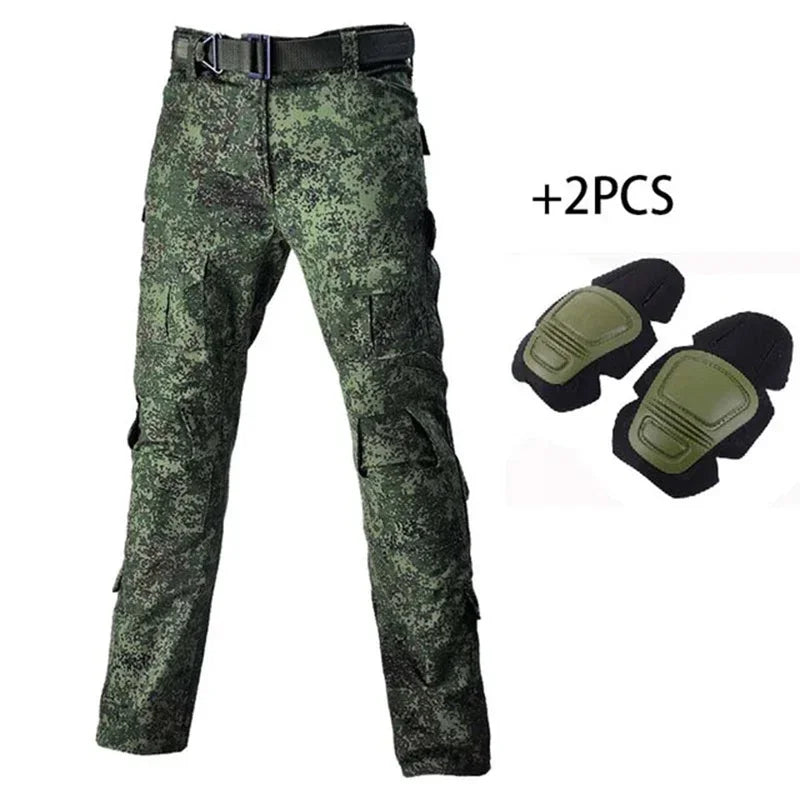 Herre Tactical Cargo Udendørsbukser med Knæbeskyttere