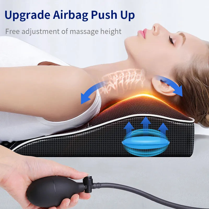 Elektrisk Opvarmet Massagepude til Hoved, Nakke og Ryg