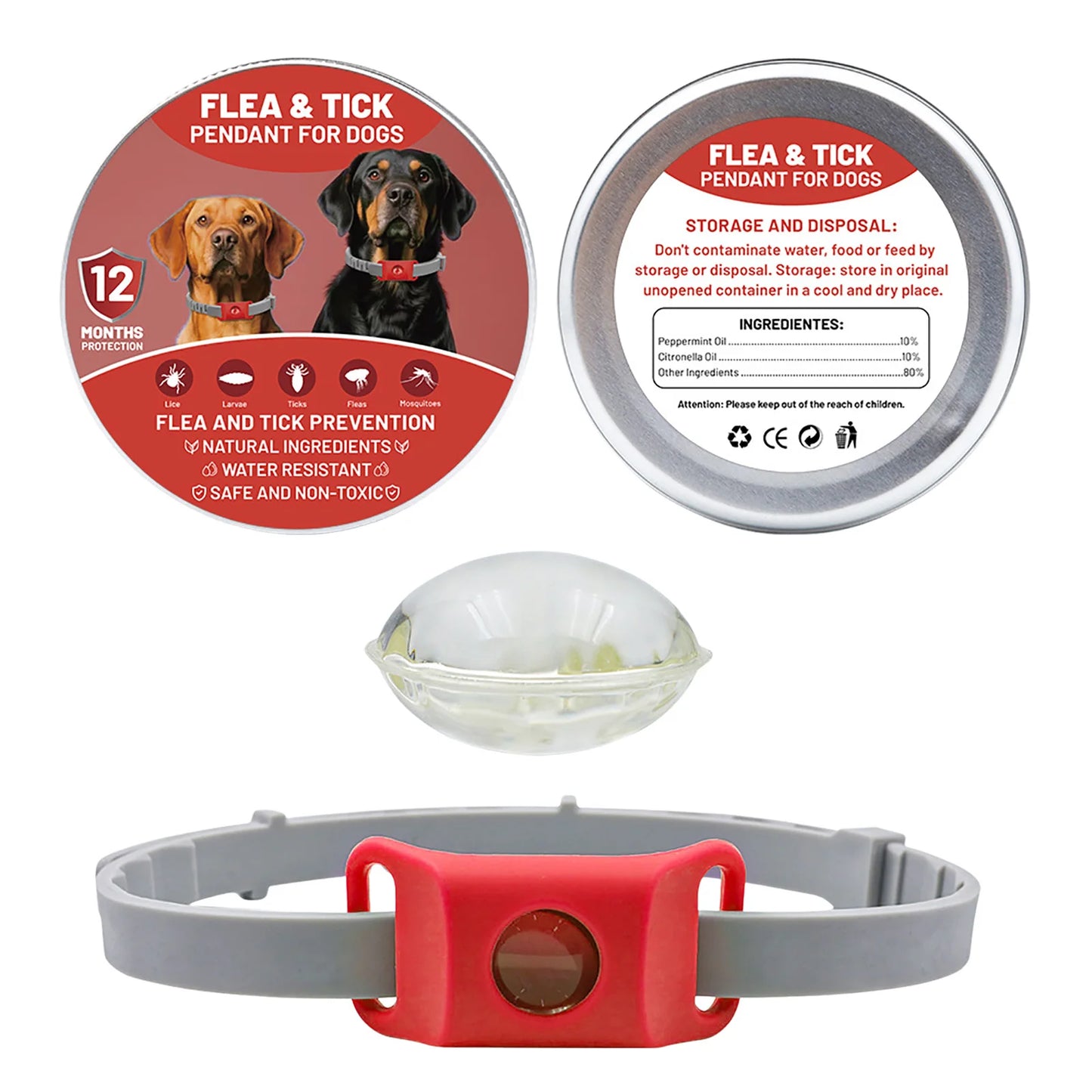 Loppe- og Flåthalskæde til Hund – Naturlig Beskyttelse