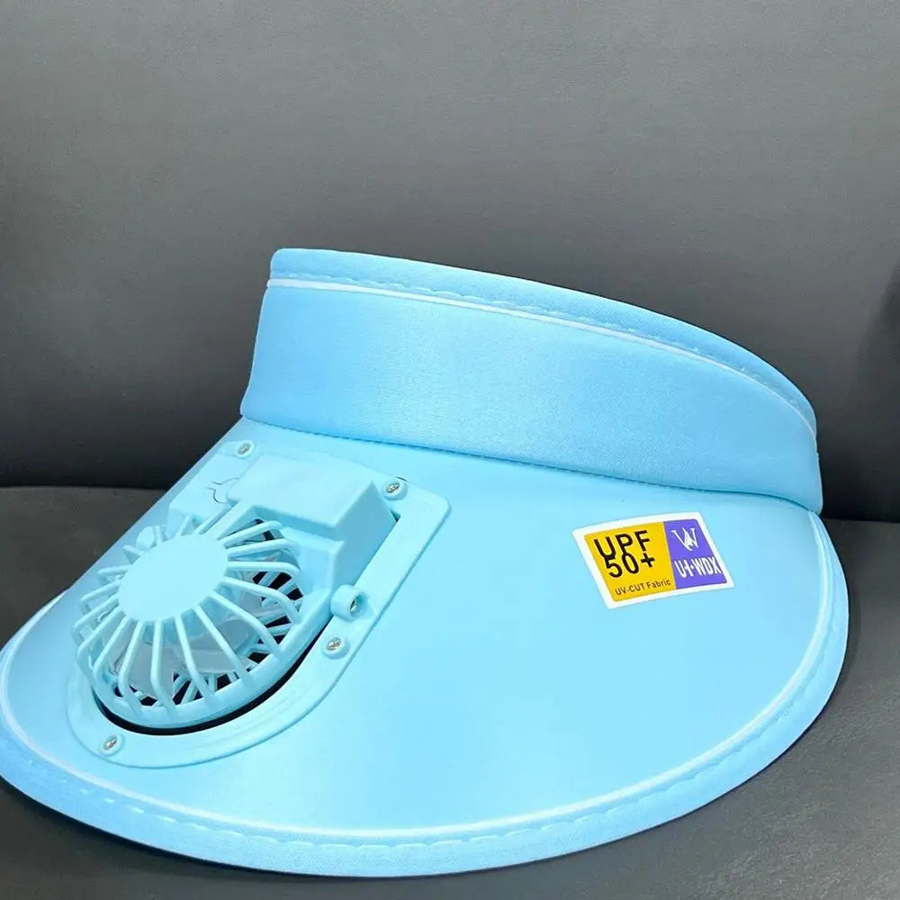 Udendørs Solhat med USB-Ventilator