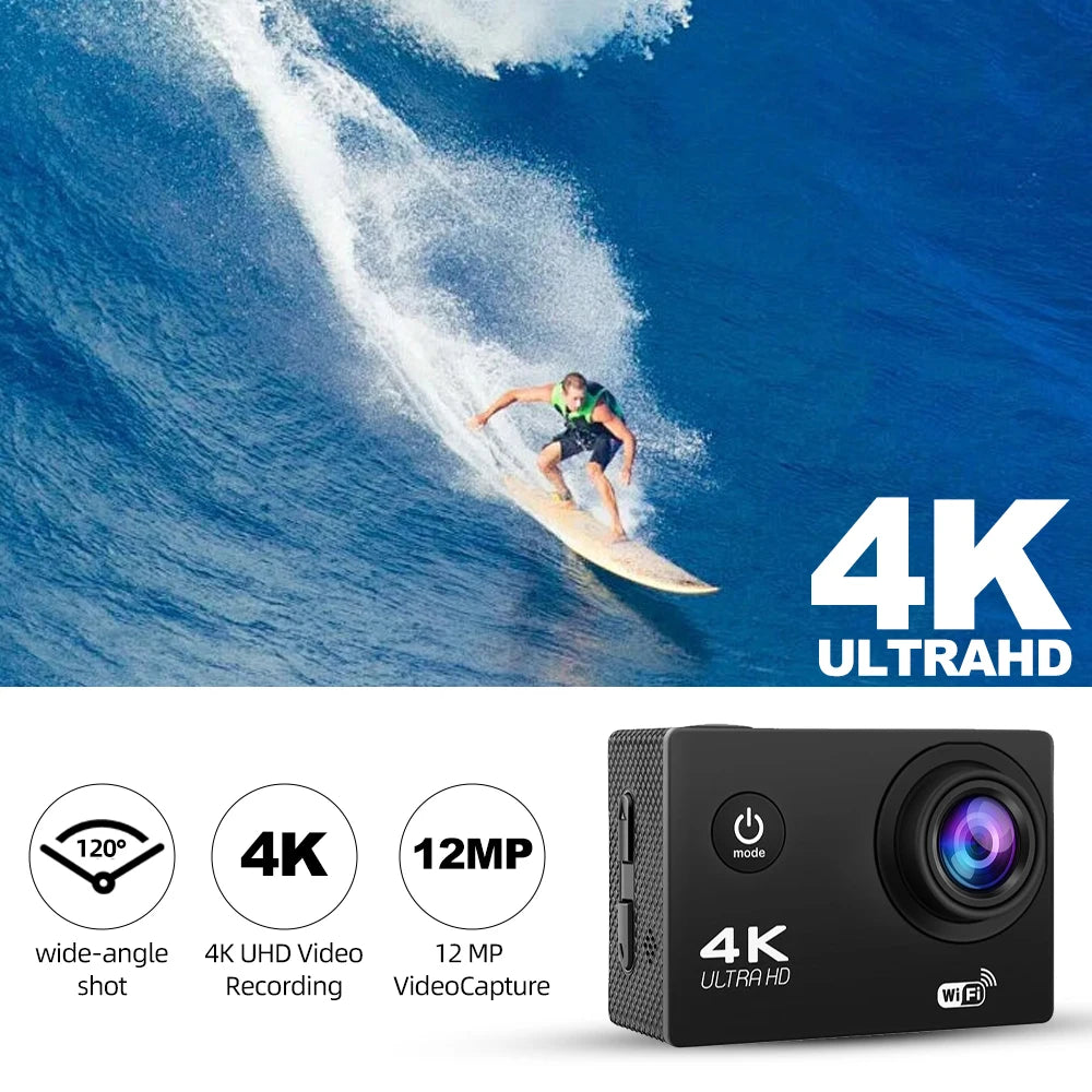 4K Vandtæt Udendørs Actionkamera