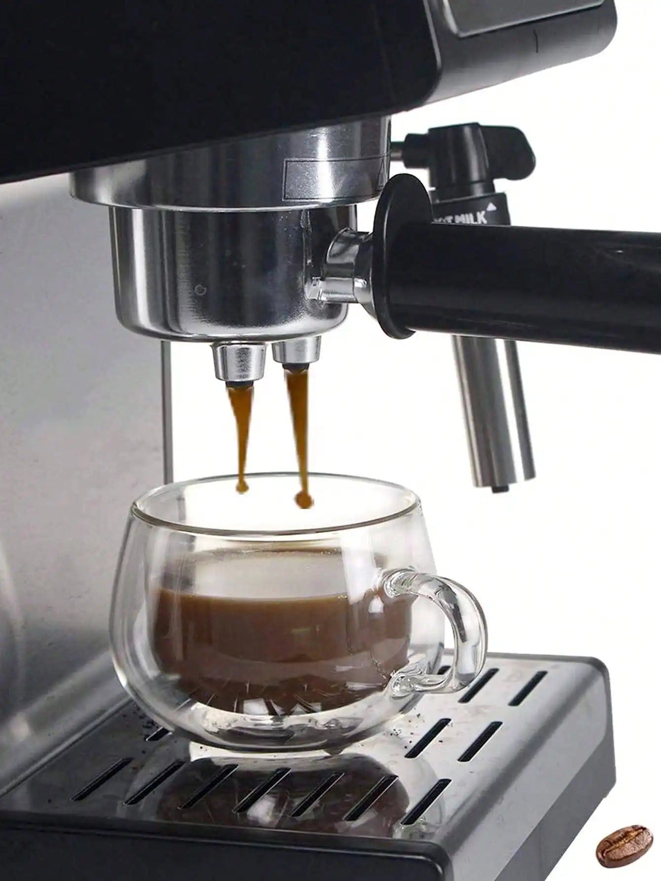 2 stk. 120 ml Dobbeltvæggede Glaskrus