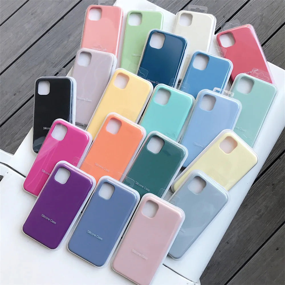 Silikone Cover til Apple iPhone 11 12 13 14 15 Pro Max