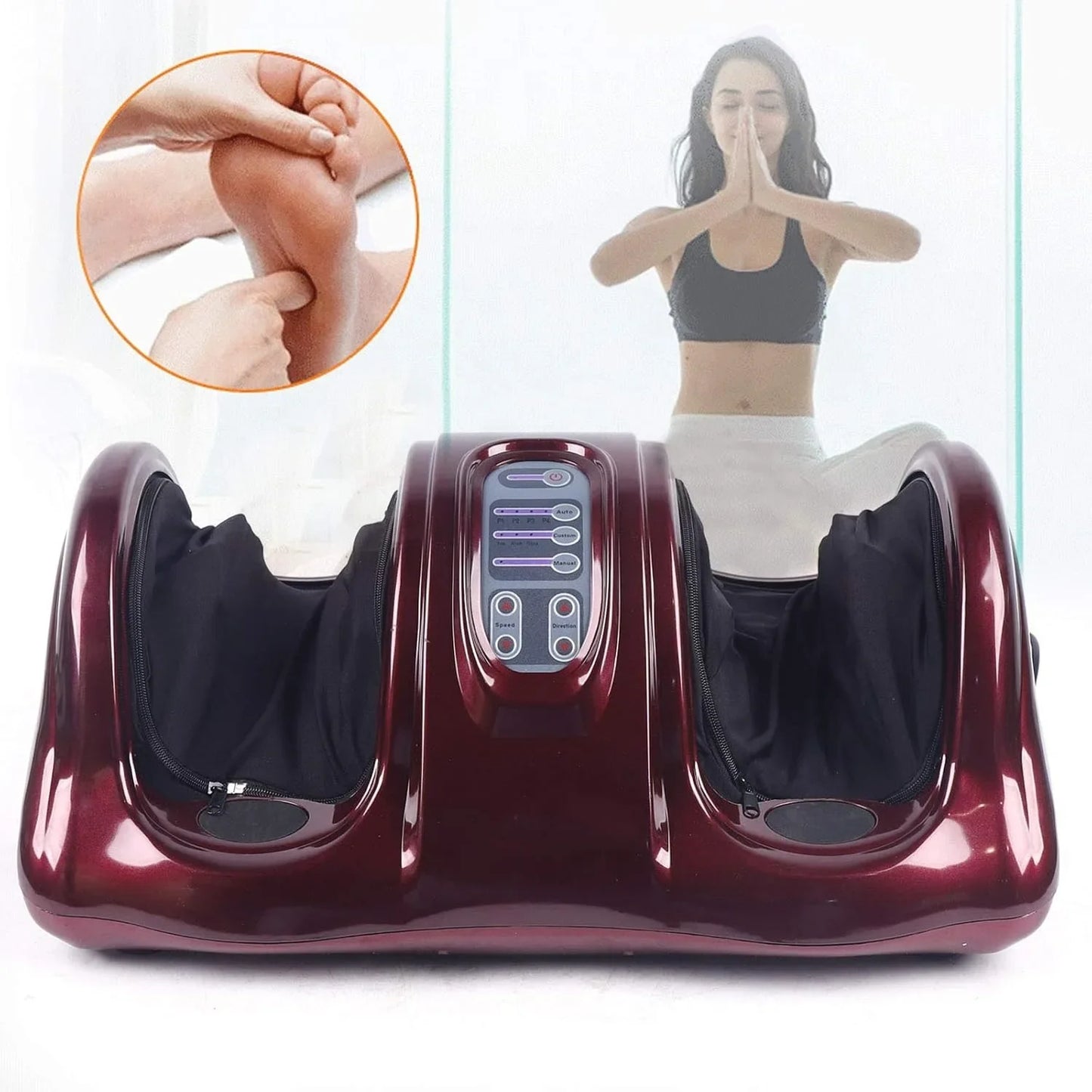 Shiatsu Fodmassager med Varme og Kompression