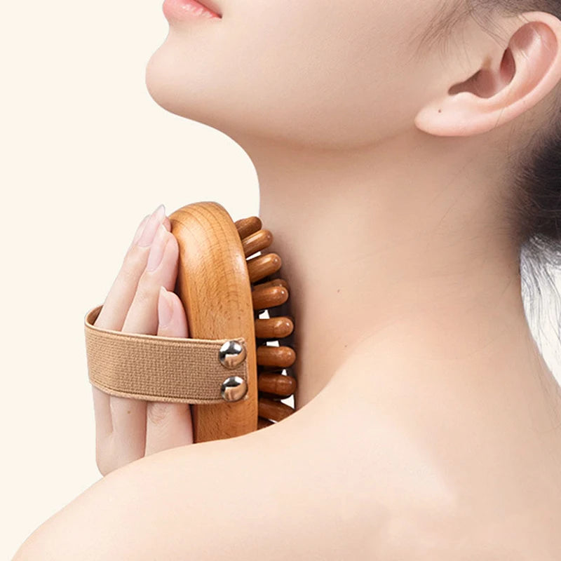 Træ Anti-Cellulite Kropsmassagebørste