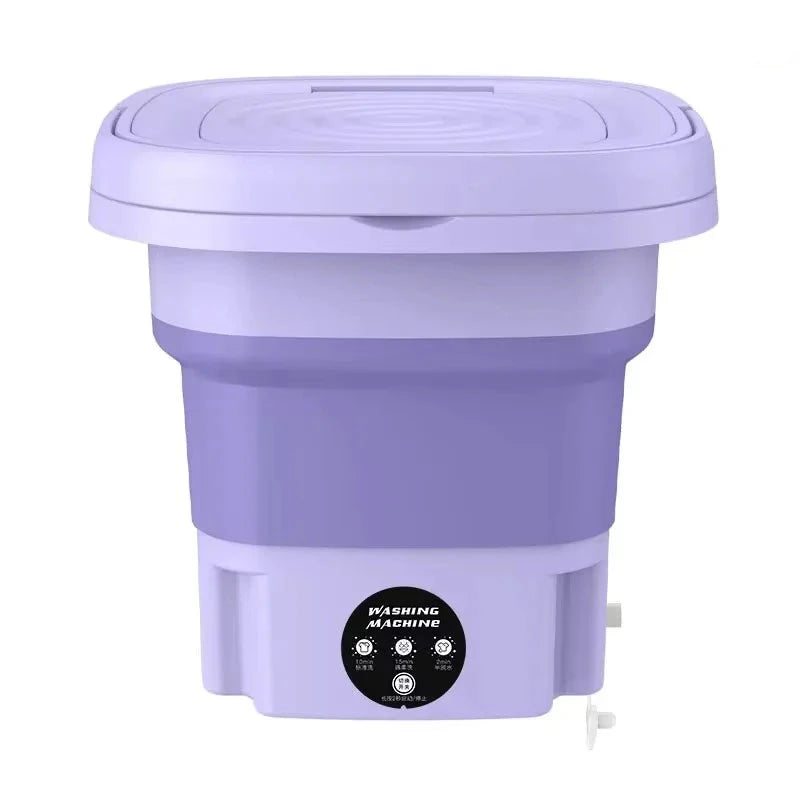 8L Bærbar Mini Foldbar Vaskemaskine
