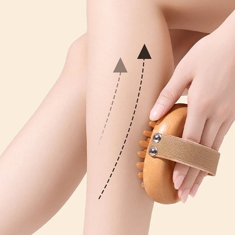 Træ Anti-Cellulite Kropsmassagebørste