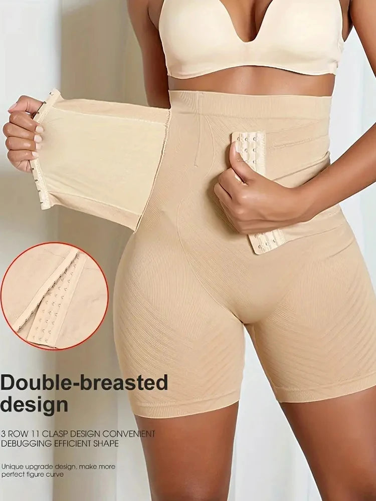 Højtaljede Shapewear-Shorts med Balleløft