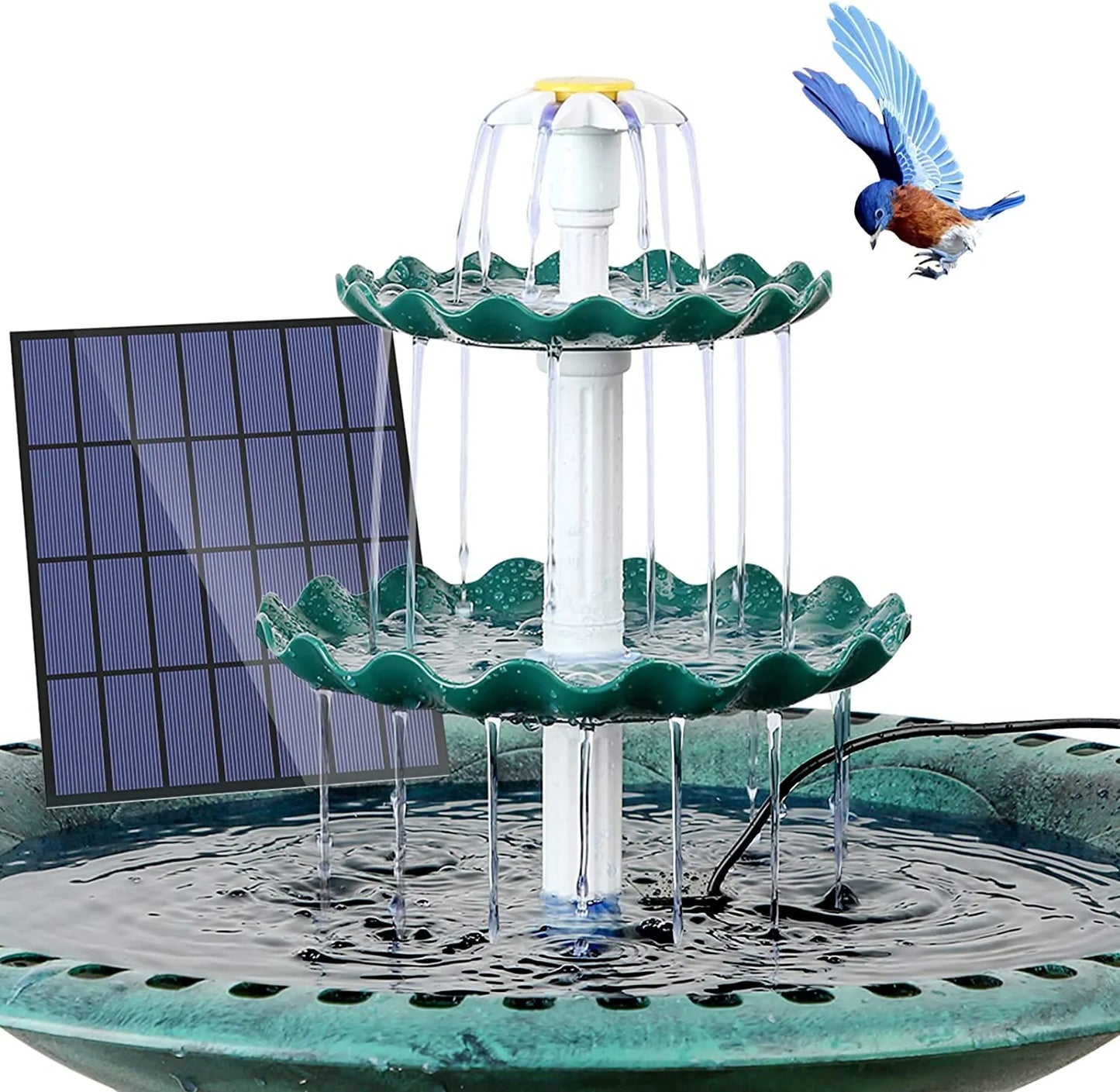 3 Lagdelt Solar Springvand